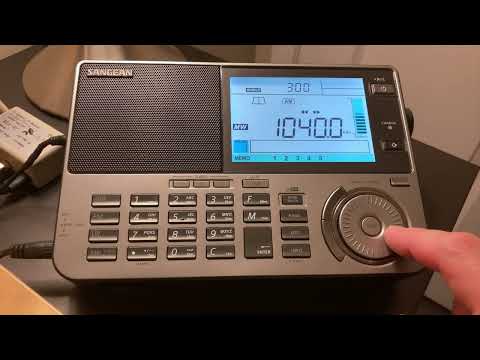 Nighttime MW DX Band-scan on the ATS909x2 with the MLA 30+ Antenna