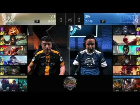 Team Vitality vs Giants Game 1 D1W4 EU LCS Summer Split 2016 | VIT vs GIA Day 1 Week 4