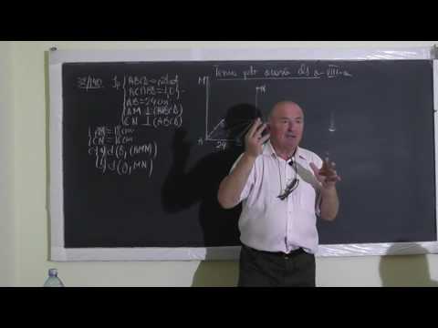 1/2  1182 Dreapta perpendiculara pe un plan Aria trapezului, triunghiului Formula lui Heron Clasa 8