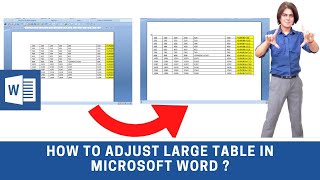 How to adjust large table in word  | how to adjust table width in word | table adjustment