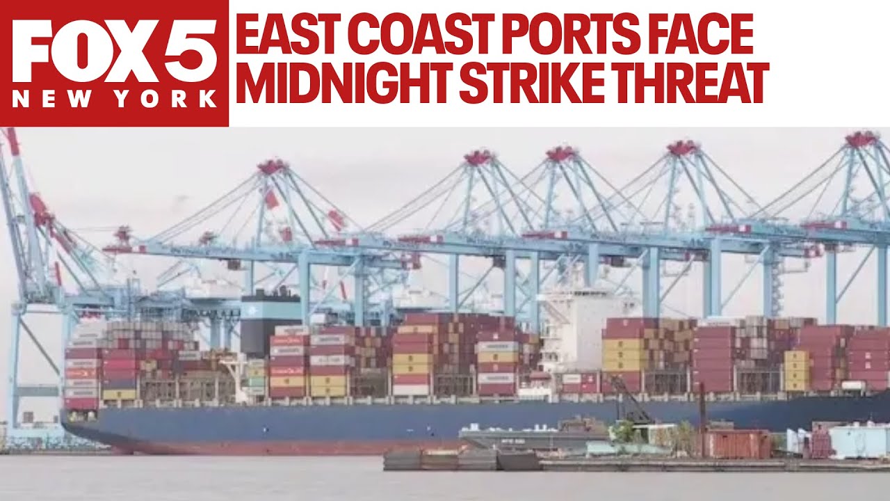 East Coast ports face midnight strike threat