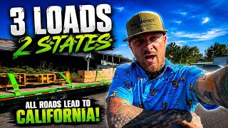 Traveling through the Pacific Northwest with three loads southbound