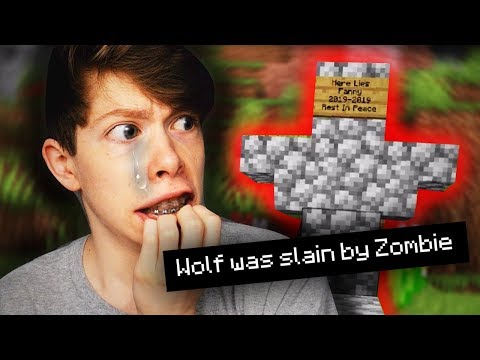 My Dog DIED Saving My Life in Minecraft!!