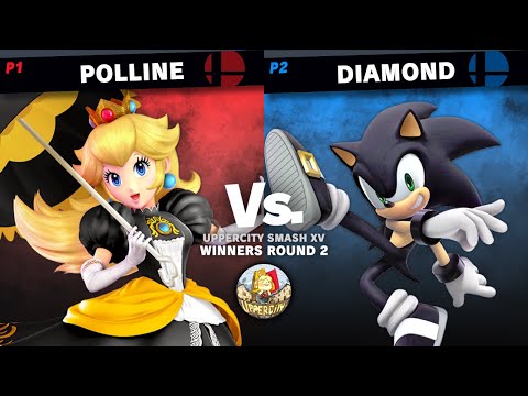 UpperCity Smash XV - Polline (Peach) vs Diamond (Sonic) - Winners Round 2.