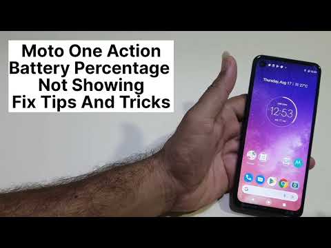Moto One Action Battery Percentage Not Show | Tips and Tricks