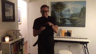 March 30, 2020 - A Homebound Nick Heyward (Haircut One Hundred) &amp; His Cat