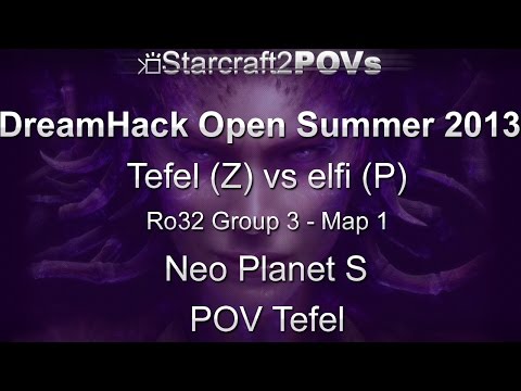 SC2 HotS - DreamHack Open 2013 - Tefel vs elfi - Ro32 Group 3 - Map 1 - Neo Planet S - Tefel