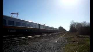 preview picture of video 'Via rail train in brighton Ontario'