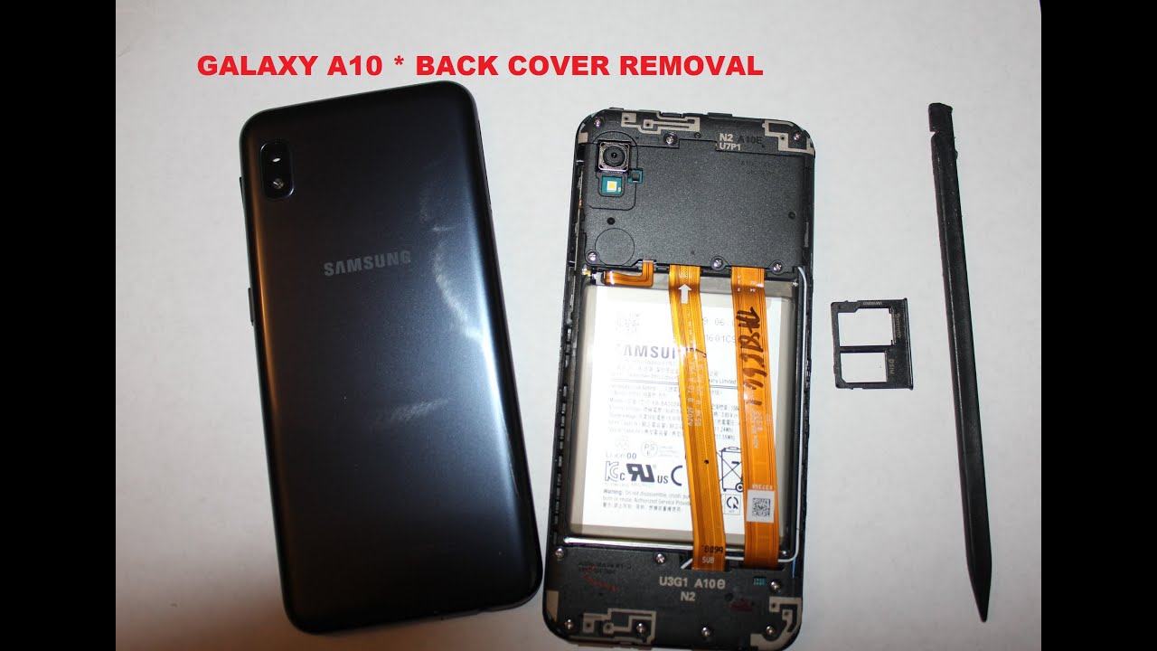 Galaxy A10 How to remove or replace back cover
