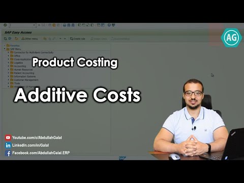 Product Costing:  Additive Costs - S4HANA Configuration and Demo