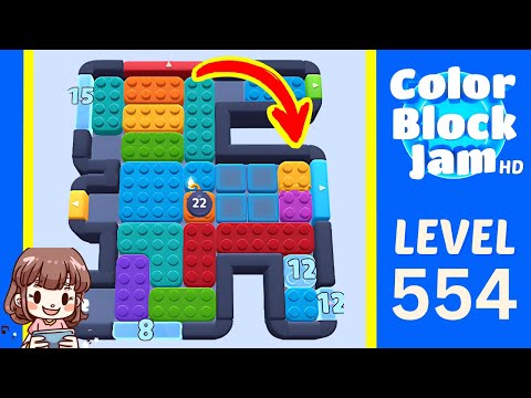 Color Block Jam Level 554 Solution Walkthrough