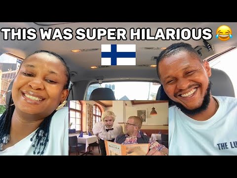 African couple reacts To Kummeli -tarjoilija (Finnish Comedy) 🇫🇮