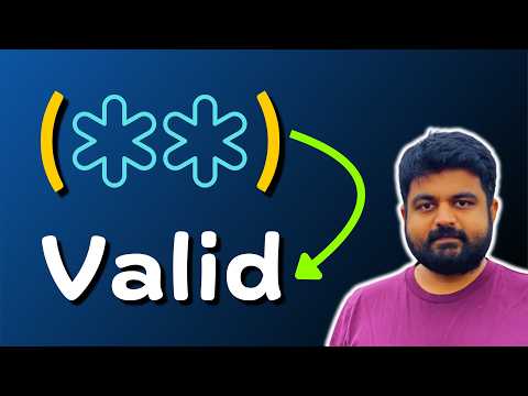 Valid Parenthesis String: 678 - coding interview question