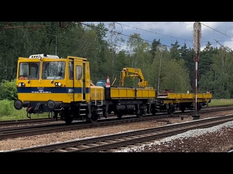 Przejazd drezyny PKP PLK WM15-271 w Miasteczku Śląskim + RP1