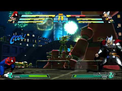 Marvel vs. Capcom 3: Fate of Two Worlds Character Moves Demo: Spider-man