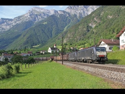 Bahnverkehr in Erstfeld und Silenen am 28.5.11 - Captrain, TXL und SBB
