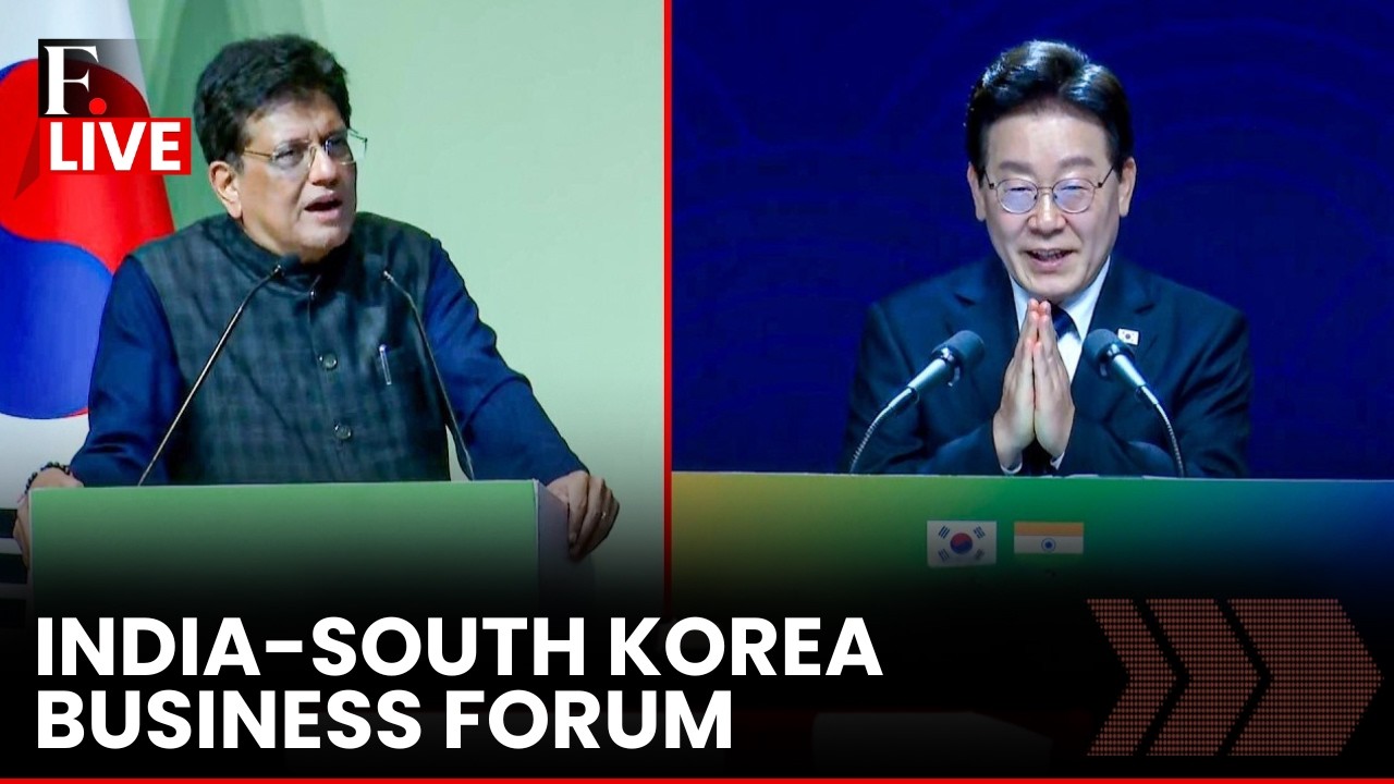 LIVE: South Korean President and Piyush Goyal Speak at India-Korea Business Forum in Delhi