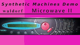 Video thumbnail for Waldorf Microwave II by SyntheticMachines