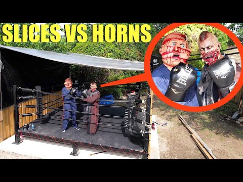 when you see Slices VS. Horns the Demon BOXING each other, RUN AWAY FAST! (Battle of the Demons)