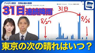 【関東・週間天気予報】東京で31日連続の降水記録　次の晴れ間は？