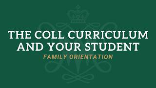 The COLL Curriculum & Your Student - Fall '26