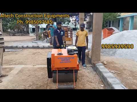 Single Drum Walk Behind Vibratory Roller