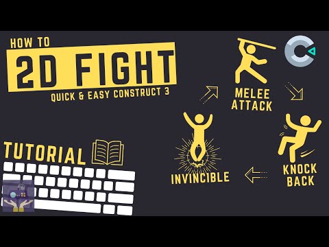 Construct 3 Fight Tutorial - Melee Attack, Knock Back, Invincibility