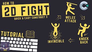 Construct 3 Fight Tutorial - Melee Attack, Knock Back, Invincibility