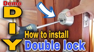 Paano Mag Install ng Double Lock |DIY How to Install Double Lock |Double Lock Installation|Dead Bolt