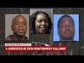 4 arrested in 2013 murders of 3 Montgomery residents