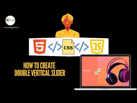 how to make double vertical slider using html css javascript (don't miss out)