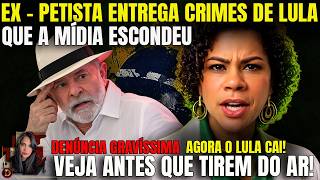 LULA EM SURTO: Ex-petista expõe crimes do PT e de LULA! e VAI APOIAR FLÁVIO