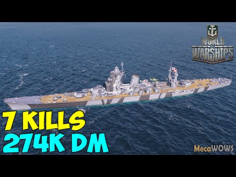 World of WarShips | Yoshino | 7 KILLS | 274K Damage - Replay Gameplay 1080p 60 fps