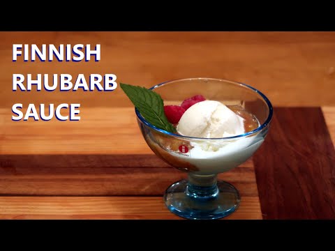 Finnish Rhubarb Sauce | Raparperikiisseli