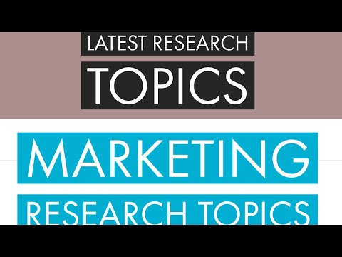 Lecture 8 l Research Topics in Marketing | Marketing Topics | Marketing Research Topics