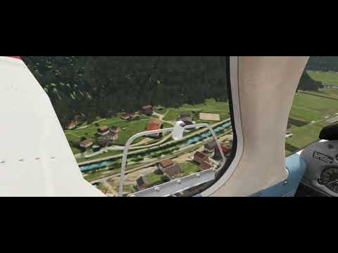 Aerofly FS2 Switzerland VR - Landing at Ullrichen with the PA-28 Arrow