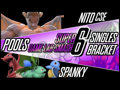 Super - Game Lab Smash #6 Spanky (Pokemon Trainer) VS Nito (Kazuya)