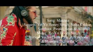 Yo Yo Honey Singh - Makhna Full Song With Lyrics - YouTube