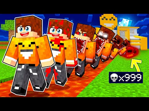 MINECRAFT ale KAŻDA ŚMIERĆ = STRASZNIEJ z Sebek i Pati!