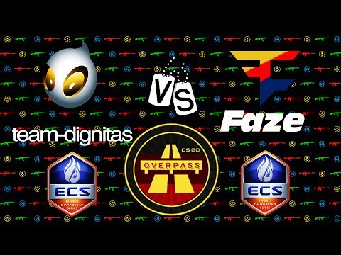 CS:GO Best Moments ECS Team Dignitas vs FaZe Clan map 2 Overpass