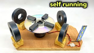 Free Electric Generator With Magnet | Free Energy Light Bulb Generator With Dc Motor