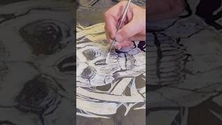 How to Paint Custom Leather Jackets with a Skull Tattoo art #60 4 #painting #paintingtutorial #art