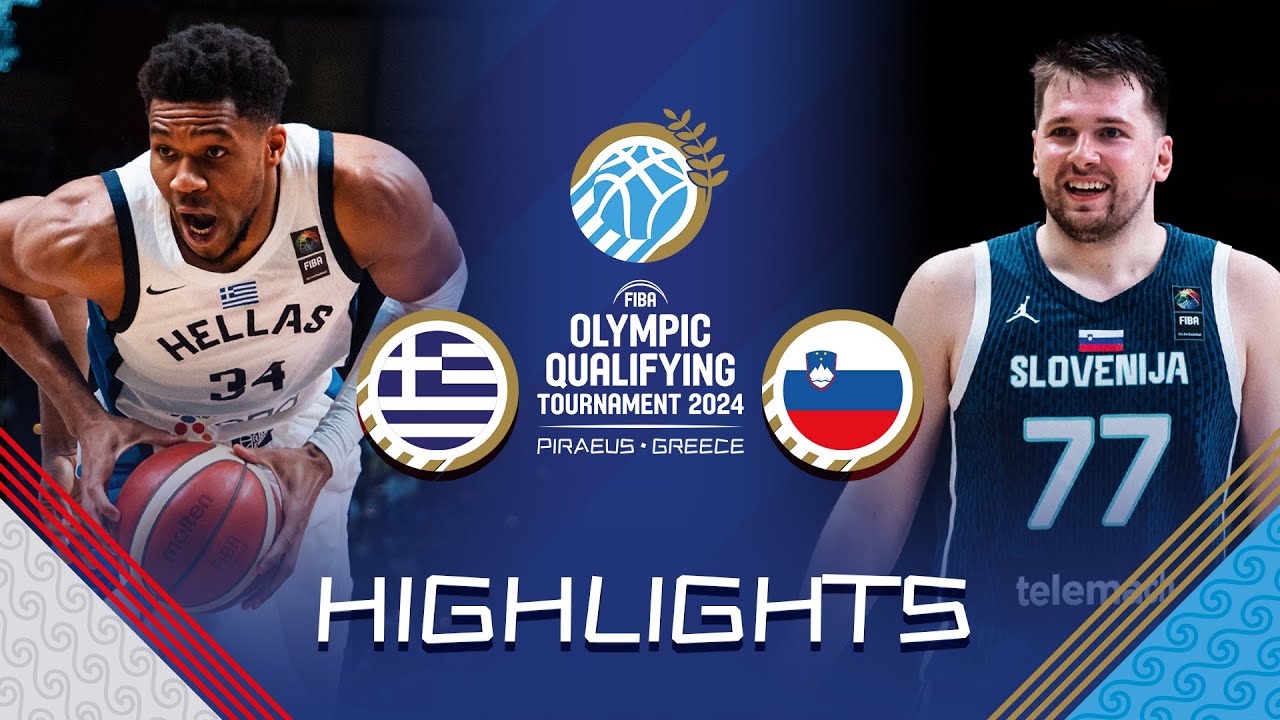 Greece vs Slovenia SemiFinals FIBA Olympic Qualifying Tournament
