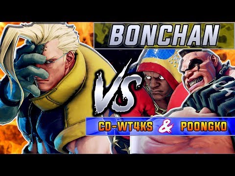 SFV AE ✪ BONCHAN (Nash) vs POONGKO (Abigail) & CD-WT4KS (Balrog) | Ranked Matches ✪ SF5 TenSFV