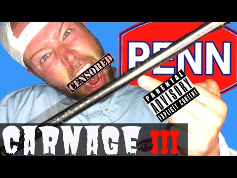 NEW PENN CARNAGE III SUCKS?!?! carnage3VS.carnage2 slammerIV8500 high speed least amount drag update