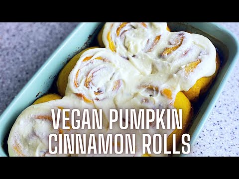VEGAN PUMPKIN CINNAMON ROLLS | Katie Makes It Vegan