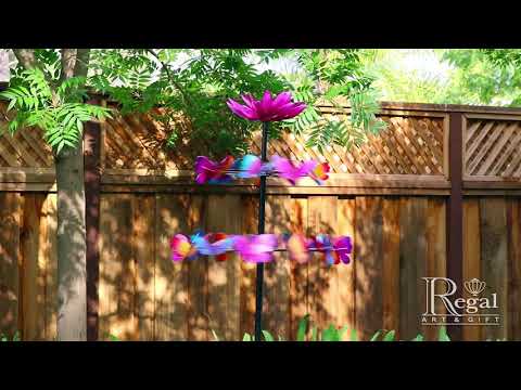 11509 Vertical Wind Spinner - Butterfly Dance