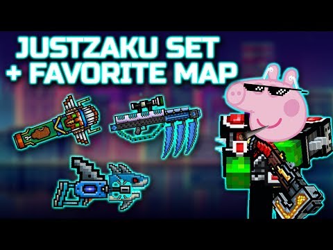 JustZaku SET + Favorite Map | Pixel Gun 3D