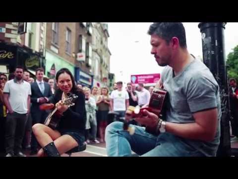 Rodrigo y Gabriela Busking - Grafton St. Dublin - June 2014  //  The Soundmaker