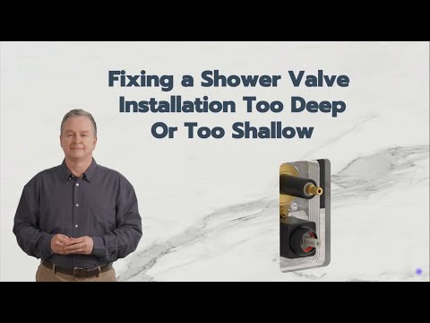 Fixing a Shower Valve Installation Too Deep or Too Shallow